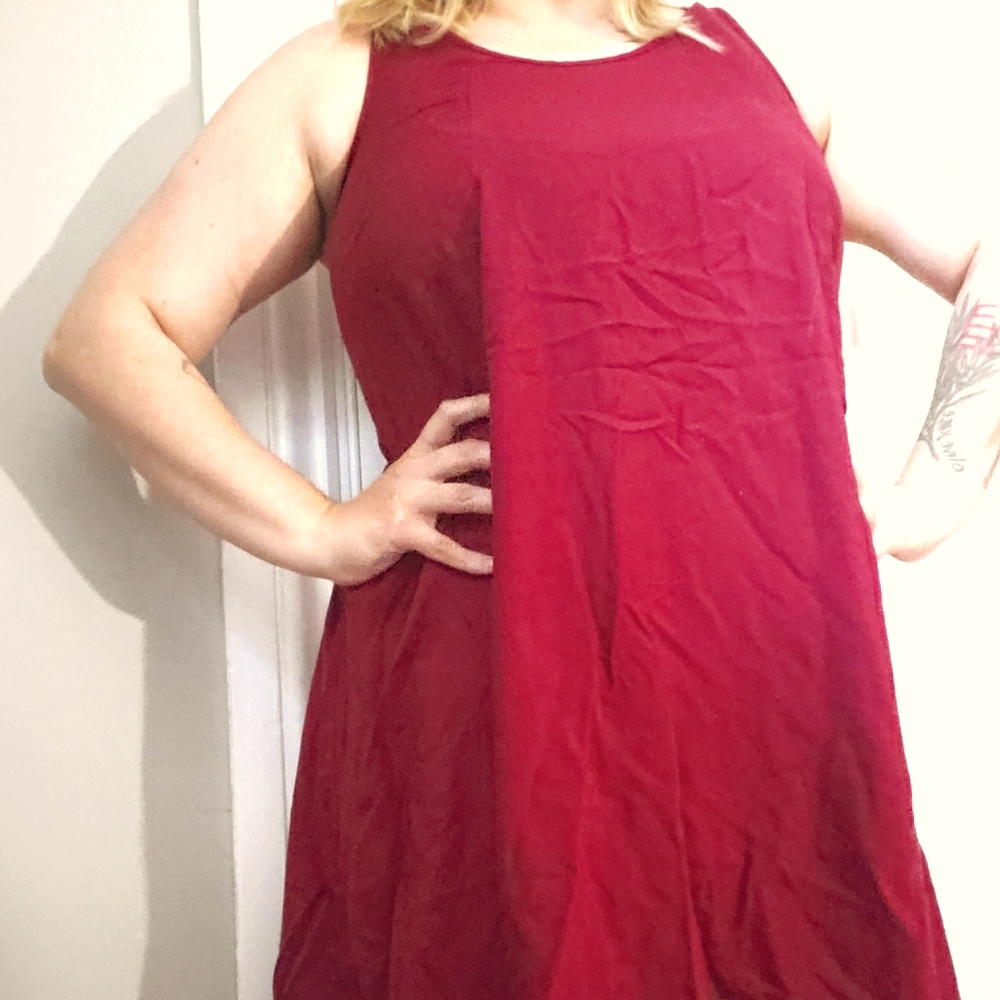 High low sleevless dress